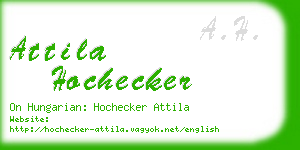 attila hochecker business card